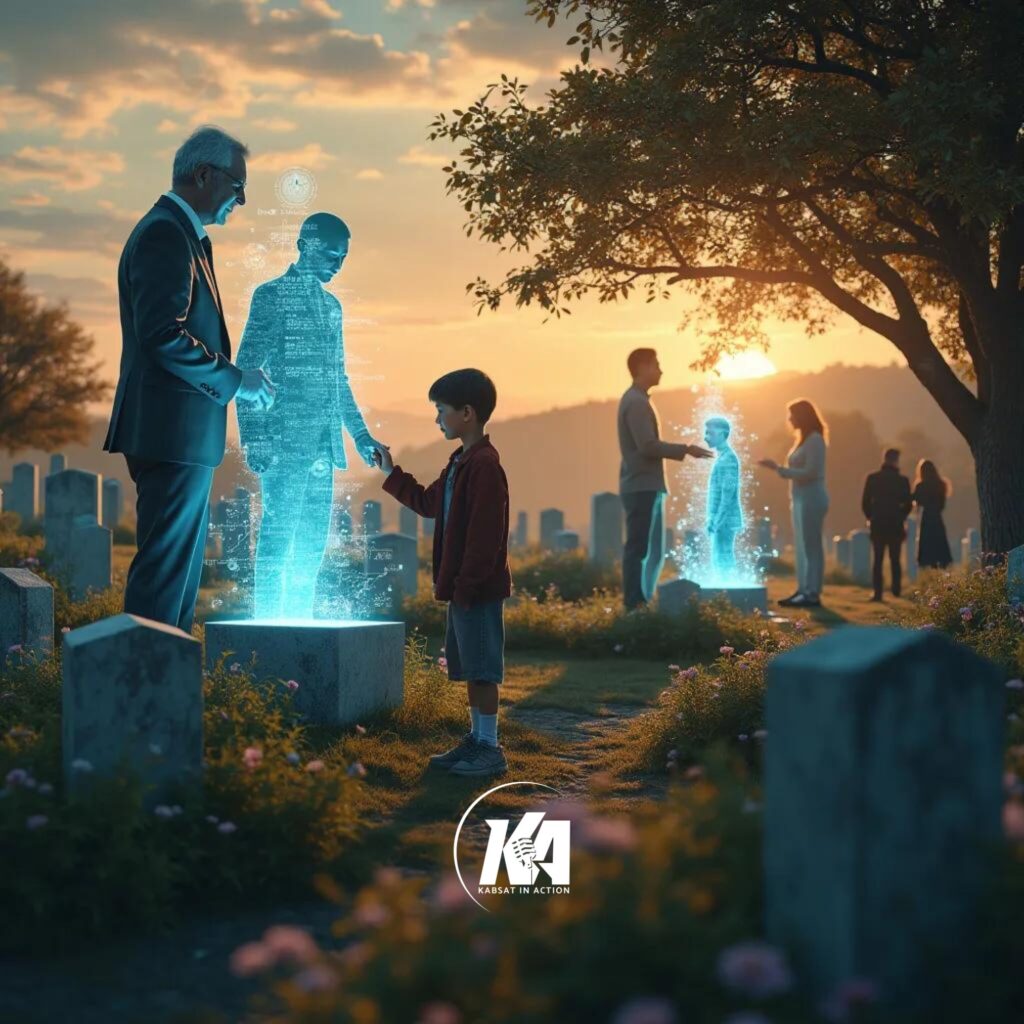 A breathtaking 'smart-cemetery' at golden hour