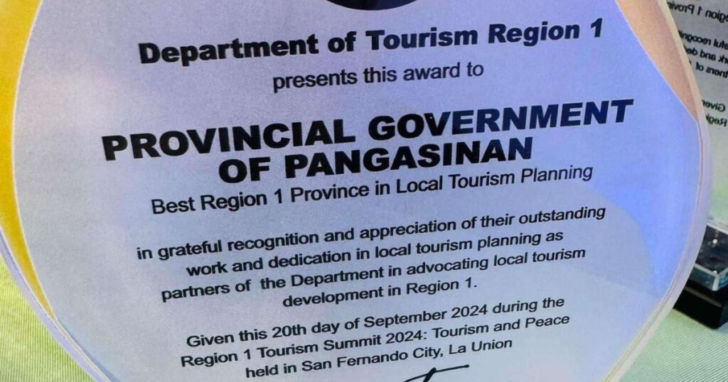 Region 1's Best in Local Tourism Planning at the 2024 Tourism Summit