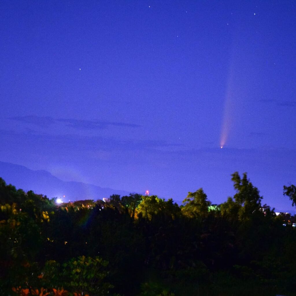 Bihirang Kometa Nakunan ng Larawan sa Dagupan City